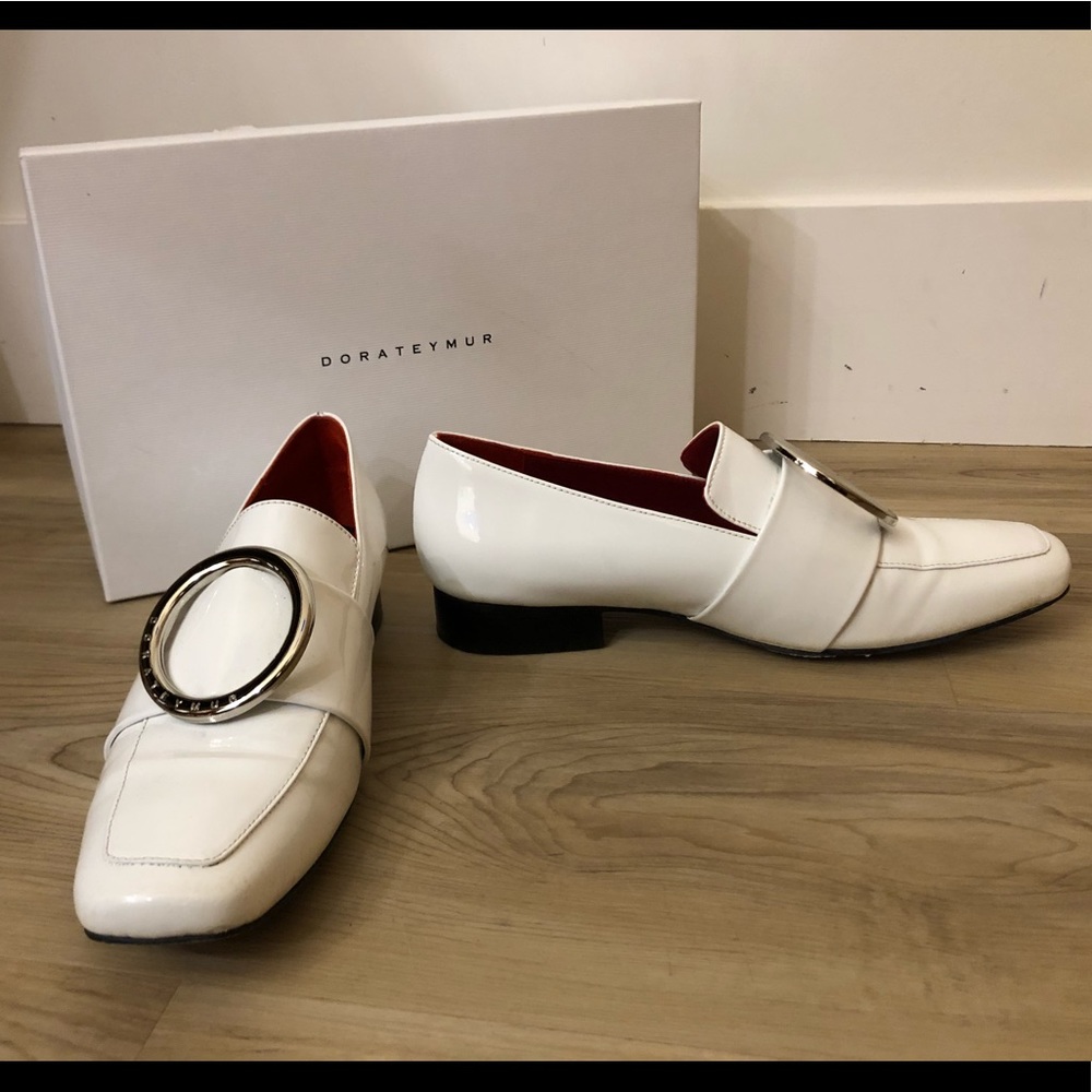 Dorateymur Harput White Patent Loafer
